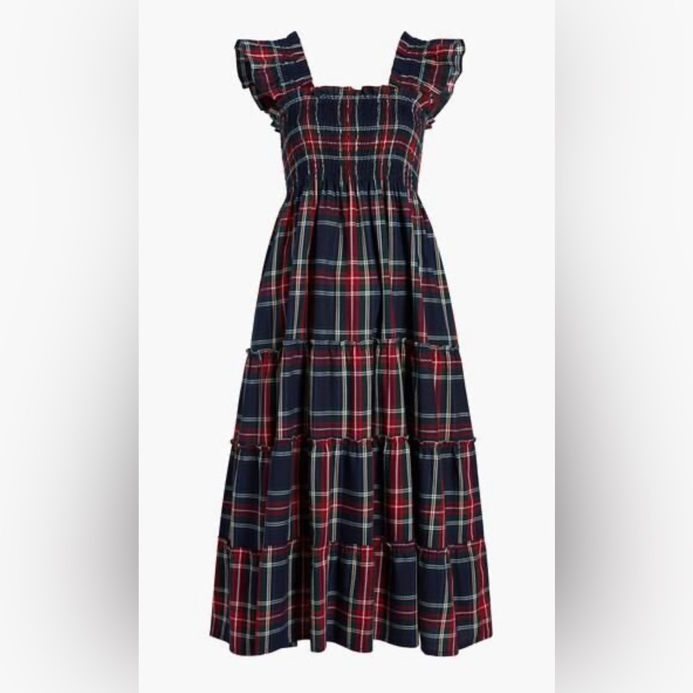 Hill House Home Navy Tartan Ellie Nap Dress Size Small